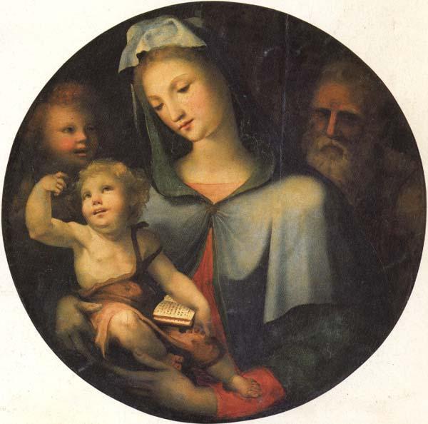 Domenico Beccafumi The Holy Family with the Young St.John oil painting image